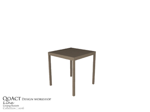 Sims 3 — Lina Medium End Table by QoAct — Part of the Lina Living Room QoAct Design Workshop | 2016 Living Room