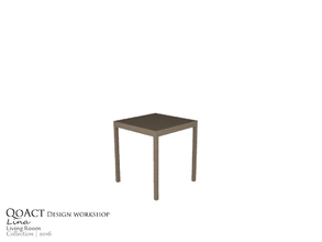 Sims 3 — Lina Small End Table by QoAct — Part of the Lina Living Room QoAct Design Workshop | 2016 Living Room Collection