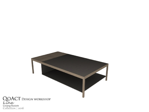 Sims 3 — Lina Coffee Table by QoAct — Part of the Lina Living Room QoAct Design Workshop | 2016 Living Room Collection