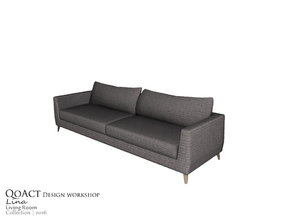 Sims 3 — Lina Triple Sofa by QoAct — Part of the Lina Living Room QoAct Design Workshop | 2016 Living Room Collection
