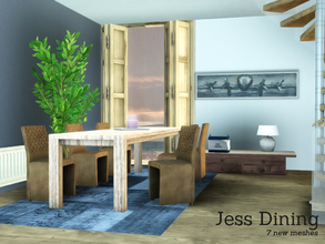 Sims 3 — Jess Dining by Angela — Jess Dining, A new diningroom for Sims 3. This set contains the following items: a