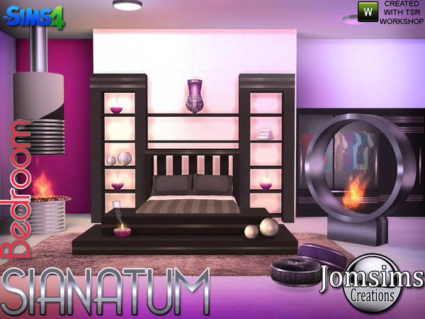 Sims 4 — Sianatum bedroom by jomsims — Here for the collection, Sianatum the bedroom. always in a very modern style. 1