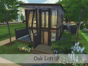 Sims 4 — Oak Loft by MadabbSim — Welcome to Oak Loft this very small industrial looking home is 10-5 squares ...so it is