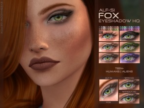 Sims 4 — Fox - Eyeshadow 02 HQ by Alf-si — - teen + ; - humans and aliens; - 36 colors; - HQ compatible; - custom