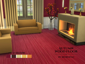 Sims 4 — Autumn Wood Floor by sharon337 — Wooden Floor in 5 different Autumn colors, created for Sims 4, by Sharon337.