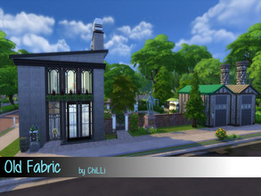Sims 4 — Old Fabric by ChiLLi19802 — Expanded old factory for your family, with two bedrooms and three bathrooms. 