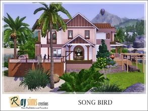 Sims 3 — Song Bird by Ray_Sims — A lovely and cozy summer beach house in Island Paradise. Small house with two levels