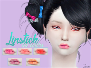 Sims 4 — Yume - Lipstick 20 by Zauma — Hello! New lips for females, avaliable on 8 colors with CAS thumbnail. Hope you