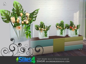 Sims 4 — Screaming retro - flowers by SIMcredible! — by SIMcredibledesigns.com available at TSR __________________ * 2