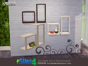 Sims 4 — Screaming retro - shelves by SIMcredible! — by SIMcredibledesigns.com available at TSR __________________ * 3