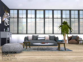 Sims 4 — Bismuth Living Room by wondymoon — - Bismuth Living - Wondymoon|TSR - Creations'2016 - Set Contains -Sofa