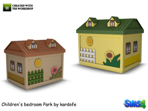 Sims 4 — kardofe_Children's bedroom park_Toy box by kardofe — Toybox, little house, functional, in two different colors 