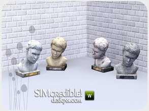 Sims 3 — Worry Less Bust sculpture by SIMcredible! — by SIMcredibledesigns.com available at TSR