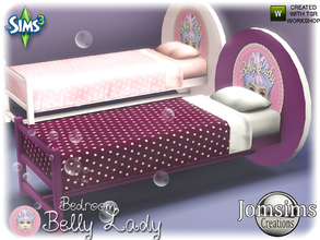 Sims 3 — belly lady single bed by jomsims — belly lady single bed