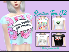 Sims 4 — Yume - Random Tops V2 by Zauma — Hello! New tops for females, avaliable on different styles and dont need mesh,