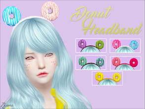 Sims 4 — Yume - Donut Headband by Zauma — Hello! New headband with donuts for females. CAS preview, avaliable on 6