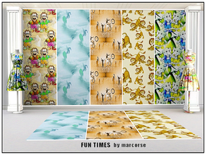 Sims 3 — Fun Times_marcorse by marcorse — Five collected Theme patterns for the young Sim - or the young at heart.