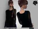 Sims 4 — IMF Long Sleeve Lace Top/Sweater by IzzieMcFire — This Long Sleeve Lace Top/Sweater is a nice item for your