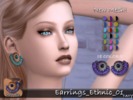 Sims 4 — [Ts4]Taty_Earrings_Ethnic_01 by tatygagg — - Female - Human, Alien - Teen to Elder - Hq Compatible - New Mesh