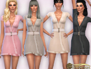 Sims 4 — Pure-Silk Short Night Robe Dress by Harmonia — Mesh By Harmonia 4 color