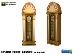 Sims 4 — kardofe_Living room Rossini_Clock by kardofe — Floor clock pendulum, Art Deco inspiration 