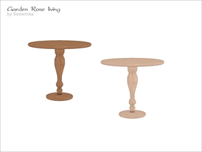 Sims 4 — [GardenRose] TS4 - dining table by Severinka_ — Round dining table From the set of 'Garden Rose living' 2 colors