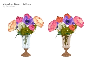 Sims 4 — [GardenRose] TS4 - bouquet of flowers by Severinka_ — Bouquet of flowers in glass vase From the set of 'Garden