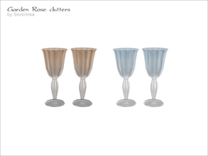 Sims 4 — [GardenRose] TS4 - two wineglasses by Severinka_ — Two wineglasses From the set of 'Garden Rose clutters' 2