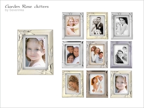 Sims 4 — [GardenRose] TS4 - photoframe by Severinka_ — Table photoframe with family photo From the set of 'Garden Rose