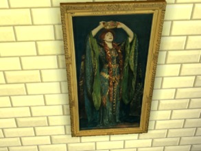 Sims 4 — LilyWynes Ellen Terry by Sargent by tupelohoney2008 — A beautiful painting of the actress Helen Terry playing