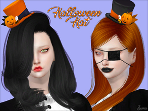 Sims 4 — Yume - Halloween Hat by Zauma — Hello! New hat with Halloween theme for your sims :) Avaliable on 2 colors