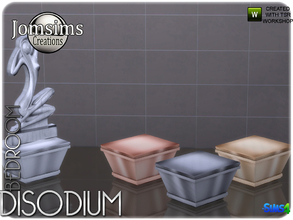 Sims 4 — disodium plinth statue end table by jomsims — disodium plinth statue end table