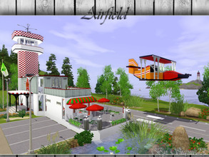 Sims 3 — Airfield by srgmls23 — An airfield, the twin-engine aircraft ... It may be a business for your sims ... In the