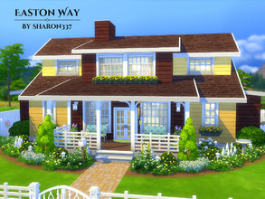 Sims 4 — Easton Way by sharon337 — Easton Way is a family home built on a 40 x 30 lot in Newcrest on the Optimist's