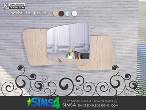 Sims 4 — Onda mirror by SIMcredible! — by SIMcredibledesigns.com available at TSR __________________ * 4 colors
