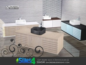 Sims 4 — Onda sink by SIMcredible! — by SIMcredibledesigns.com available at TSR __________________ * 4 colors variations