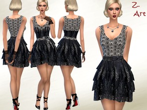 Sims 4 — Vintage Lace by Zuckerschnute20 — This party dress made with noble lace, will be a favorite of your Sims :D 2