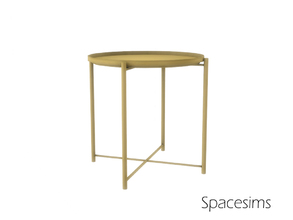 Sims 4 — Citrine dining room - Tray table by spacesims — This end table will add a contemporary flare to any room -