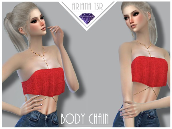 Sims 4 — body chain nackles retexture by ArianaTSR — hello ! Oryginal file from Ivy. I hope you like my retexture.