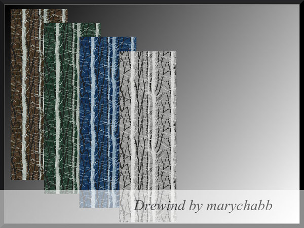 Sims 4 — Drewind by marychabb — For short / meduim / tall wall Kategory: wallpaper Walls - 4 colors