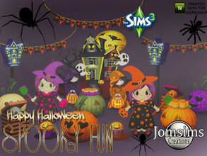 Sims 3 — Spooky fun deco set by jomsims — This year for Halloween, spooky fun. decorative objects, sims 3. To create your