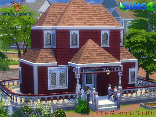 Sims 4 — Little Granny Smith by DragonQueen — It's the old fashioned touches that give this quaint little one bedroom /