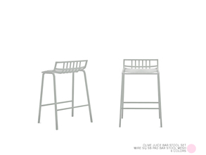 Sims 4 — Wire Sq SB Pad Bar Stool Mesh by DOT — Wire Sq SB Pad Bar Stool Mesh by DOT of The Sims Resource