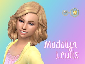 Sims 4 — Madalyn Lewis by Anayray182 — Madalyn has the cheerful trait and the Artistic Prodigy aspiration I hope you all