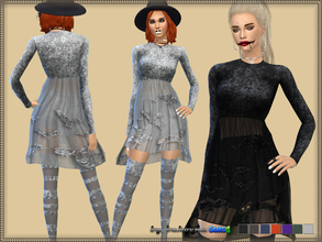 Sims 4 — Set Halloween by bukovka — A set of clothes for Halloween, designed for women from teenager to adulthood,