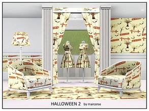 Sims 3 — Halloween 2_marcorse by marcorse — Themed pattern: traditinal elements for Halloween decor