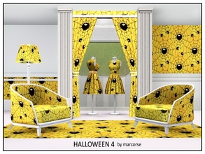 Sims 3 — Halloween 4_marcorse by marcorse — Themed pattern: traditional elements for Halloween decor