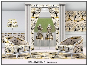 Sims 3 — Halloween 5_marcorse by marcorse — Themed pattern: traditinal elements for Halloween decor