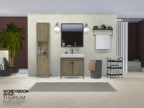 Sims 4 — Thorium Bathroom by wondymoon — - Thorium Bathroom - Wondymoon|TSR - Creations'2016 - Set Contains -Sink