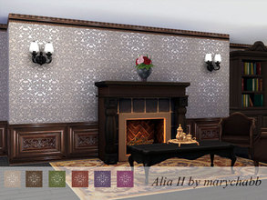 Sims 4 — Alia II by marychabb — For short / meduim / tall wall Kategory: panels Alia II Walls - 6 colors